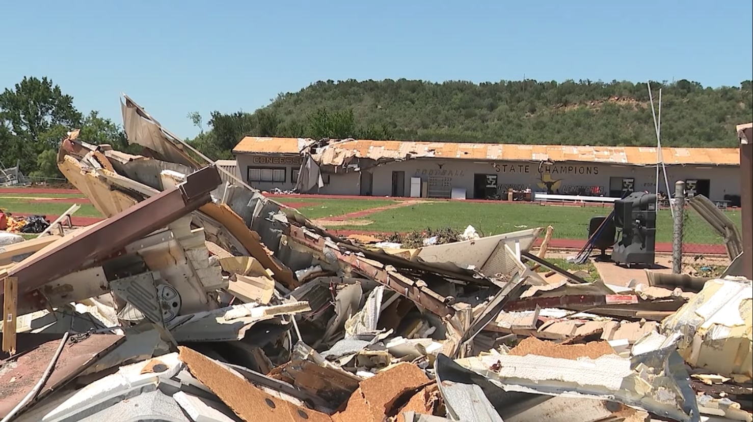 After tornado leveled tiny Texas town, a six-man football powerhouse rebuilds
