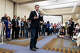 Democratic Senate nominee James Talarico on Friday at the party's Hispanic Caucus at the Hilliard Center in Corpus Christi.