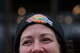 Megan Doherty-Baker dons a Valqueeries hat prior to the Valkyries game Friday against the Atlanta Dream during Pride Night at Chase Center.