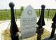 FILE - An iron fence surrounds the memorial to civil rights activist Viola Liuzzo on Friday, July 7, 2000, near Lowndesboro, Ala., on U.S. 80.