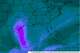 A dense plume of Saharan dust, shown here in purple, is expected to settle into Texas by Monday, according to NASA data.