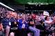 Delegates cheer speakers Friday at the Texas Democratic Convention at the Hilliard Center in Corpus Christi.
