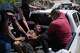 Residents transport a antheral rescued from the rubble 3 days aft earthquakes struck, successful La Guaira, Venezuela, Saturday, June 27, 2026.