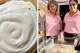 A cinnamon roll from Dough Baby is pictured at left, with Stacey Fitch and Kenda Torrez of Dough Baby on right. Dough Baby has opened a spot in Olmos Park