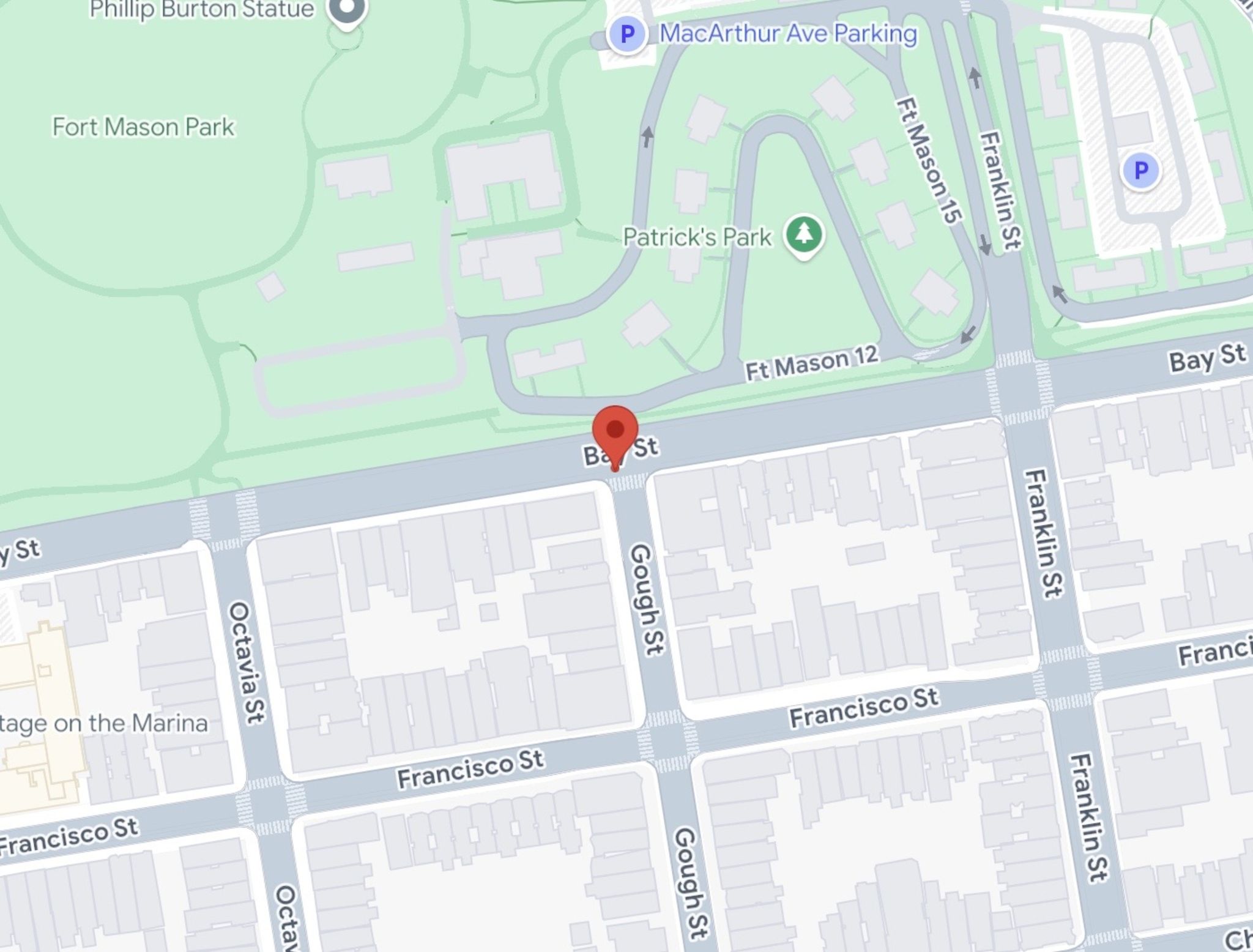 Traffic delays: Bay and Gough streets obstruction.