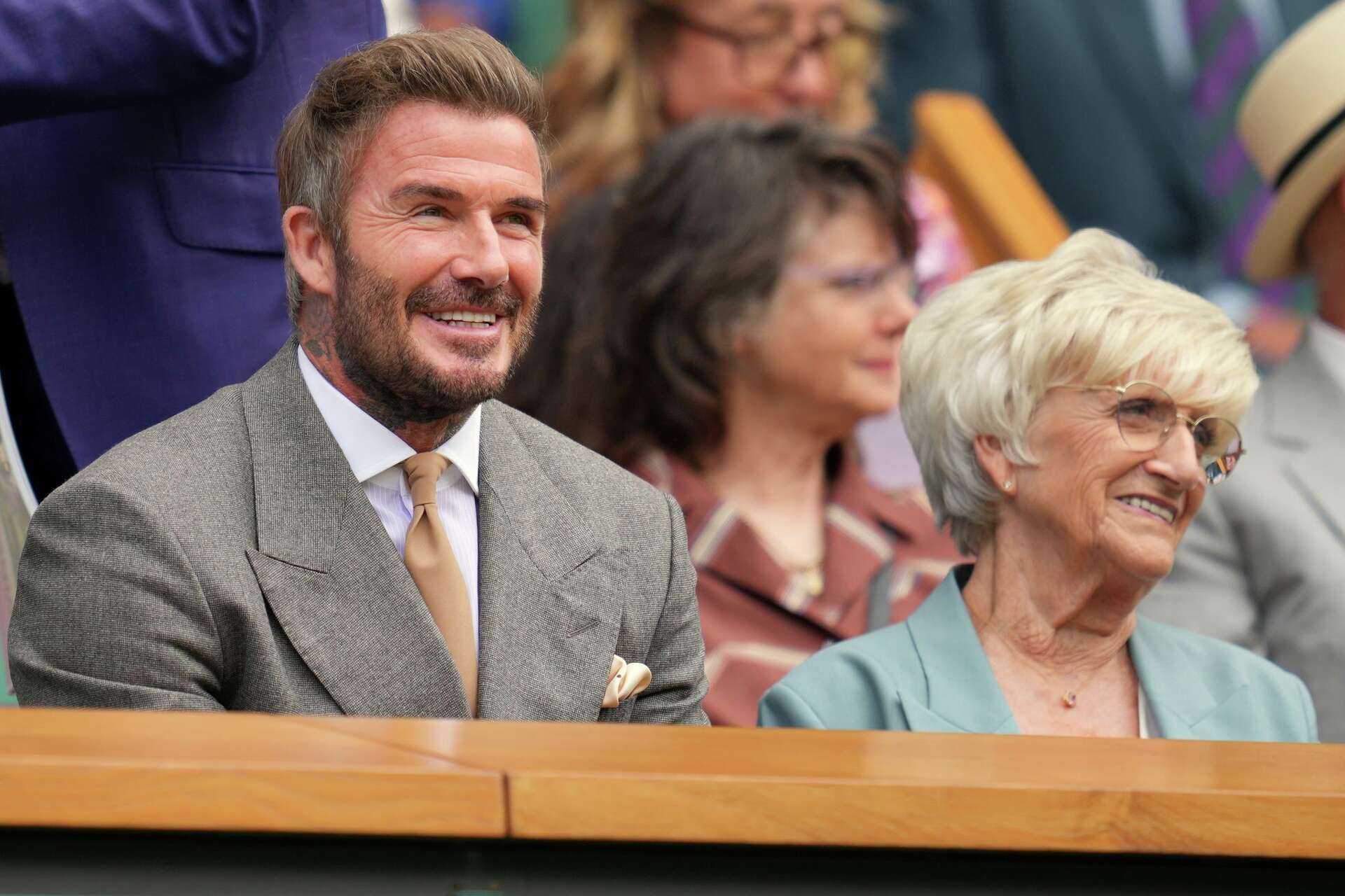 David Beckham takes mom to Wimbledon to sit in Royal Box on opening day