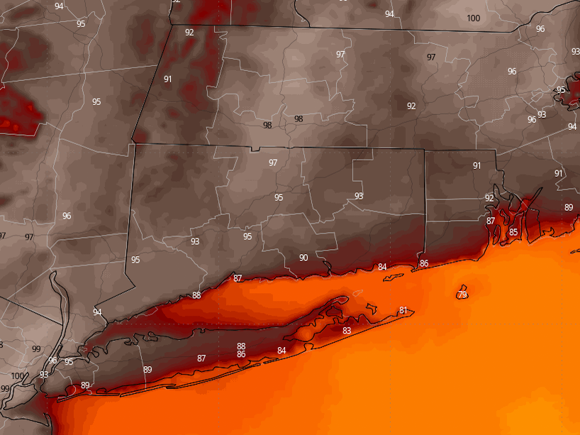 Wednesday starts a dangerous Connecticut heat wave. It could feel hotter than 100 degrees.
