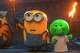 This image released by Universal Pictures shows minion Henry, voiced by Pierre Coffin, left, and Goomi, voiced by Trey Parker, in a scene from Illumination's "Minions & Monsters." (Universal Pictures via AP)