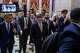 Speaker of the House Mike Johnson, R-La., talks with reporters as he walks to his office following a vote at the Capitol, Tuesday, June 30, 2026, in Washington.