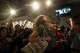 Nikita Valdez jumps while cheering after the first report of the election results show Democratic congressional candidate Melat Kiros in the lead during a primary election night watch party at The Broadway, Tuesday, June 30, 2026, in Denver.