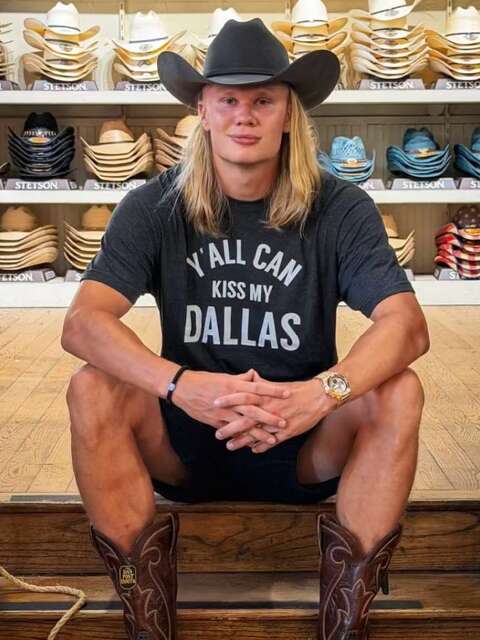 Erling Haaland visits popular Texas cowboy hat and boot shop