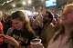 Supporters cheer as the second round of results come in with Democratic congressional candidate Melat Kiros leading during an election night watch party at The Broadway, Tuesday, June 30, 2026, in Denver.