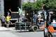 A truck is unloaded outside New York's Madison Square Garden, Wednesday, July 1, 2026.