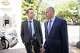 (From left) Aaron Veuleman and Phillip Linder, attorneys for defendant Seth Sikes, speak after Judge Mark Pittman gave their client a 72-month sentence outside of the Eldon B. Mahon U.S. Courthouse in Fort Worth, Texas, Wednesday, July 1, 2026. Two judges sentenced seven defendants in the Prairieland Detention Center attack in the federal court Wednesday.