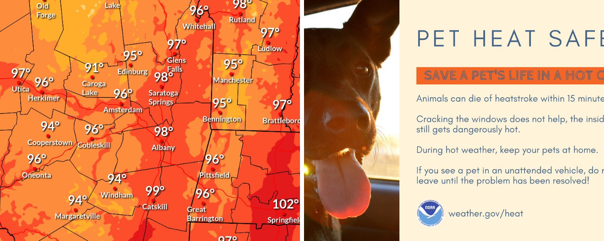 Meteorologists says Thursday could be the hottest day of the year with temperatures hovering around 100 in Albany, Saratoga Springs; hotter in Hudson Valley.