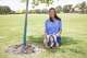 Sue Beatty, the mother of Carly Beatty who died in a DUI accident in 2019, poses for photo near a memorial tree with a plaque for her daughter at Ducan Park in Frisco, Texas, Wednesday, July 1, 2026.