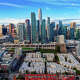 A downtown San Francisco skyline aerial view.