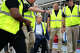 Gov. Greg Abbott on Thursday tours the Caterpillar facility in Seguin.