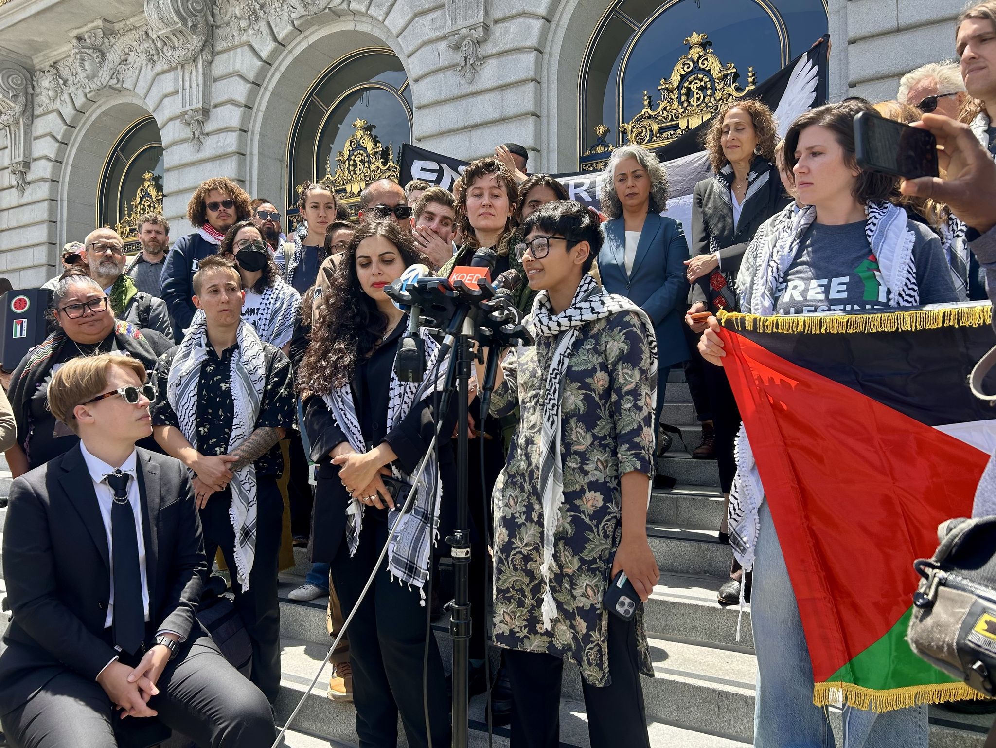 SF: Pro-Palestinian Protesters Who Blocked Golden Gate Bridge React To ...