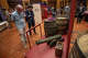 Kendall F. Wiggin, State Librarian Emeritus, left, looks over a brass cannon, 1797, similar to those used during the Revolutionary War, during a preview opening of the "Connecticut's Revolution" exhibit at The Museum of Connecticut History in Hartford, Conn., Thursday, July 2, 2026. More than 100 artifacts from Connecticut's role in the American Revolution are now on display in The Museum of Connecticut History, located across from the State Capitol.