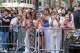 Fans line up outside of Madison Square Garden ahead of a reported wedding between singer Taylor Swift and National Football League player Travis Kelce on Friday, July 3, 2026, in New York.