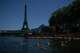 People swim in the Seine River, Saturday, July 4, 2026 in Paris.