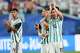 Argentina's Lionel Messi (10) applauds the crowd after the World Cup round of 32 soccer match against Cape Verde in Miami Gardens, Fla., Friday, July 3, 2026.