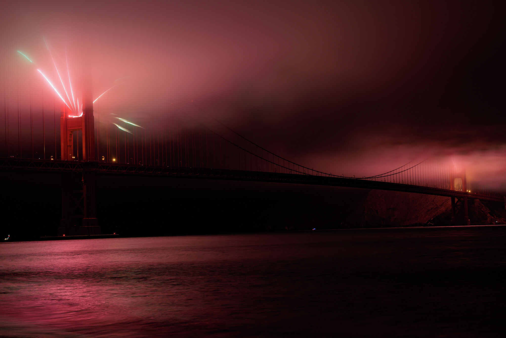 Heavy traffic and crowded transit follow Golden Gate Bridge fireworks