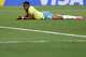El delantero brasileño Endrick durante la derrota 2-1 contra Noruega en los octavos de final del Mundia, el domingo 5 de julio de 2026, en East Rutherford, Nueva Jersey, (AP Foto/Adam Hunger)