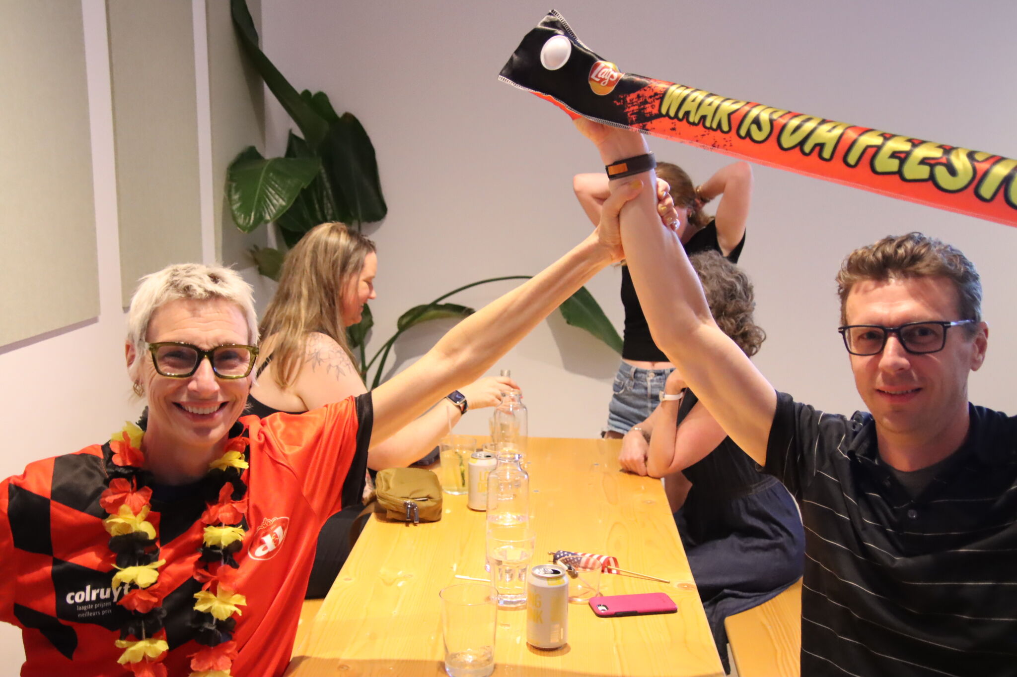 More than 100 gather at Nord Social as Belgium beats USA in World Cup