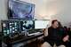 Will Minkoff of Nashville Severe Weather sits at his desk Monday, April 20, 2026, in Nashville, Tenn.