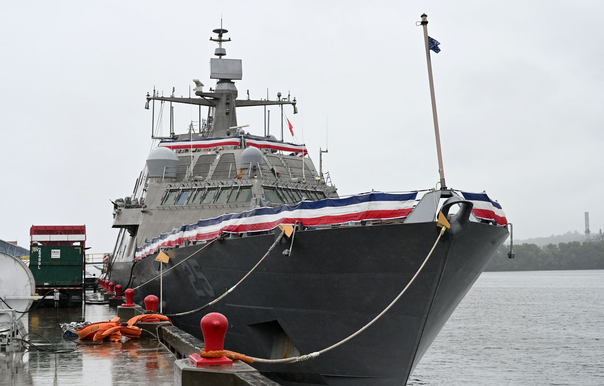 USS Marinette docks in Albany as part of America250