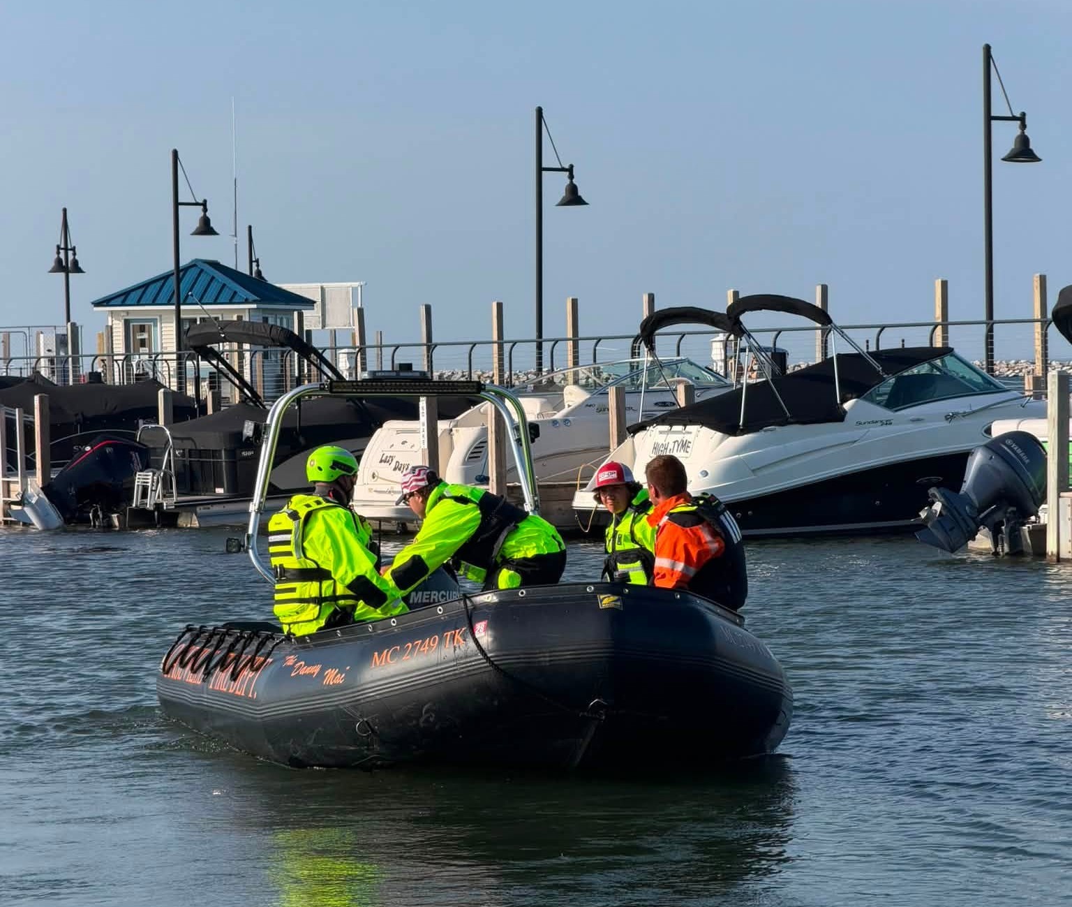 Area first responders train in open-water rescue class on Lake Huron
