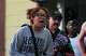 Maria, a local resident, speaks during a protest following an officer-involved shooting during an immigration enforcement operation in Houston on Tuesday, July 7, 2026. The shooting is under investigation by the Federal Bureau of Investigation.