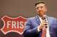 Mark Hill speaks after he was sworn-in as Frisco Mayor during a city council meeting at George A. Purefoy Municipal Center.Tuesday, July 7, 2026, in Frisco.