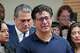 Ronaldo Salgado, son of Lorenzo Salgado Araujo, speaks during a news conference Wednesday, July 8, 2026, in Houston.