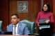 City Council Member Joaquin Martinez, Disctict I, speaks during a city council meeting in Houston, Wednesday, July 8, 2026.