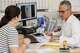 Cuban doctor Raciel Escalona Zaldivar, right, talks to a patient in an orthopedic unit of the Santa Maria degli Ungheresi Hospital of Polistena in the southern Italian Calabria region, June 16, 2026.