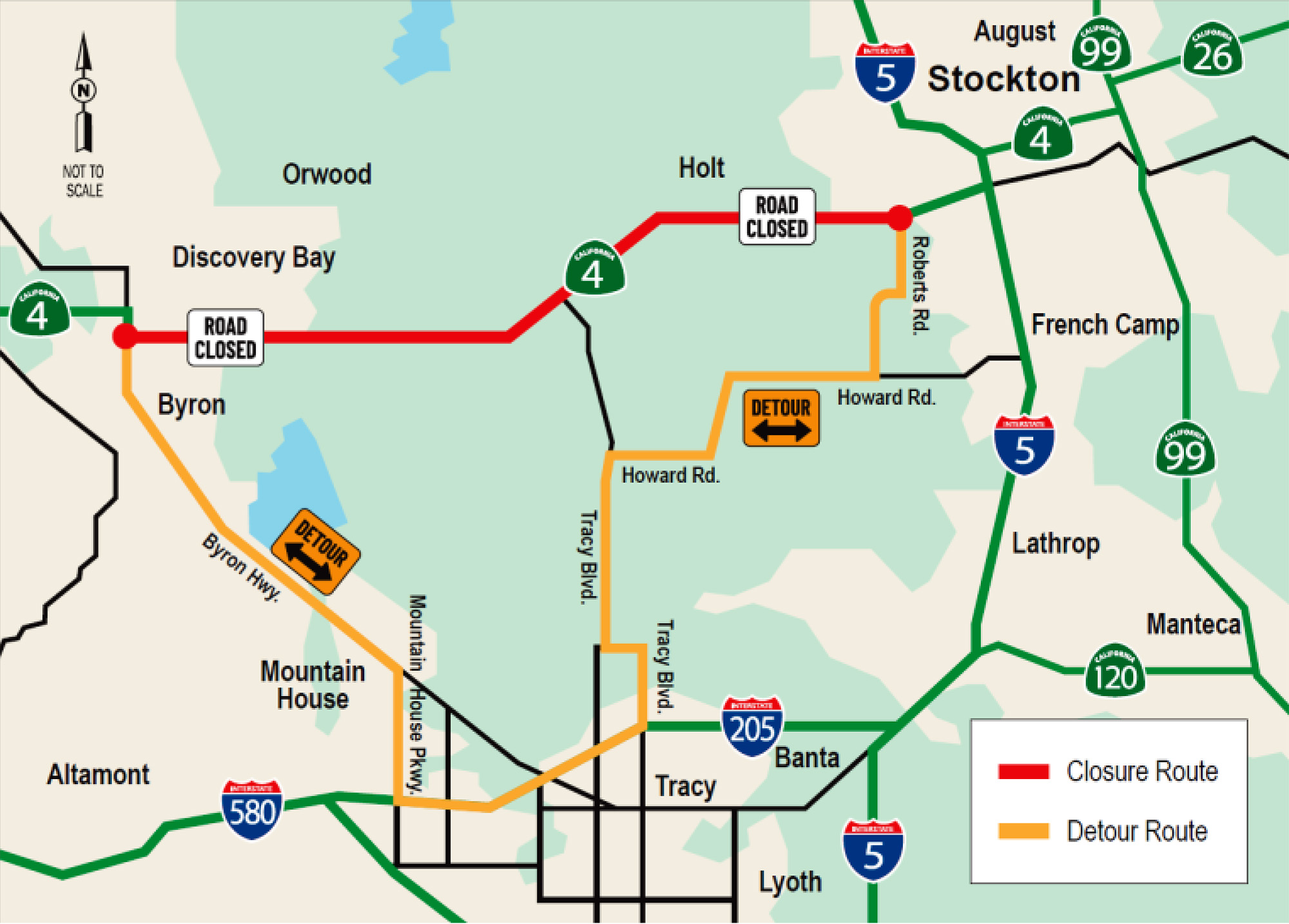 Regional: Caltrans To Close Portion Of State Route 4 In Contra Costa, San Joaquin Counties For Next 2 Weekends
