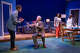 Adult offspring — played by Josh Davis, left, and Grace Porter, second from right — deal with the challenges of their respective aging parents (Wynn Harmon, second from left, and Lillias White, right) in “Mother. Daughter. Father. Son.,” having its world premiere at Adirondack Theatre Festival in Glens Falls through July 19.