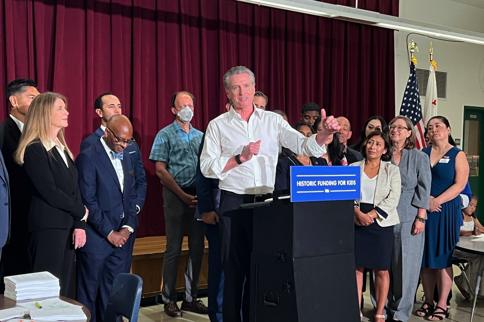 Gavin Newsom says he’ll gladly campaign for democratic socialist candidates