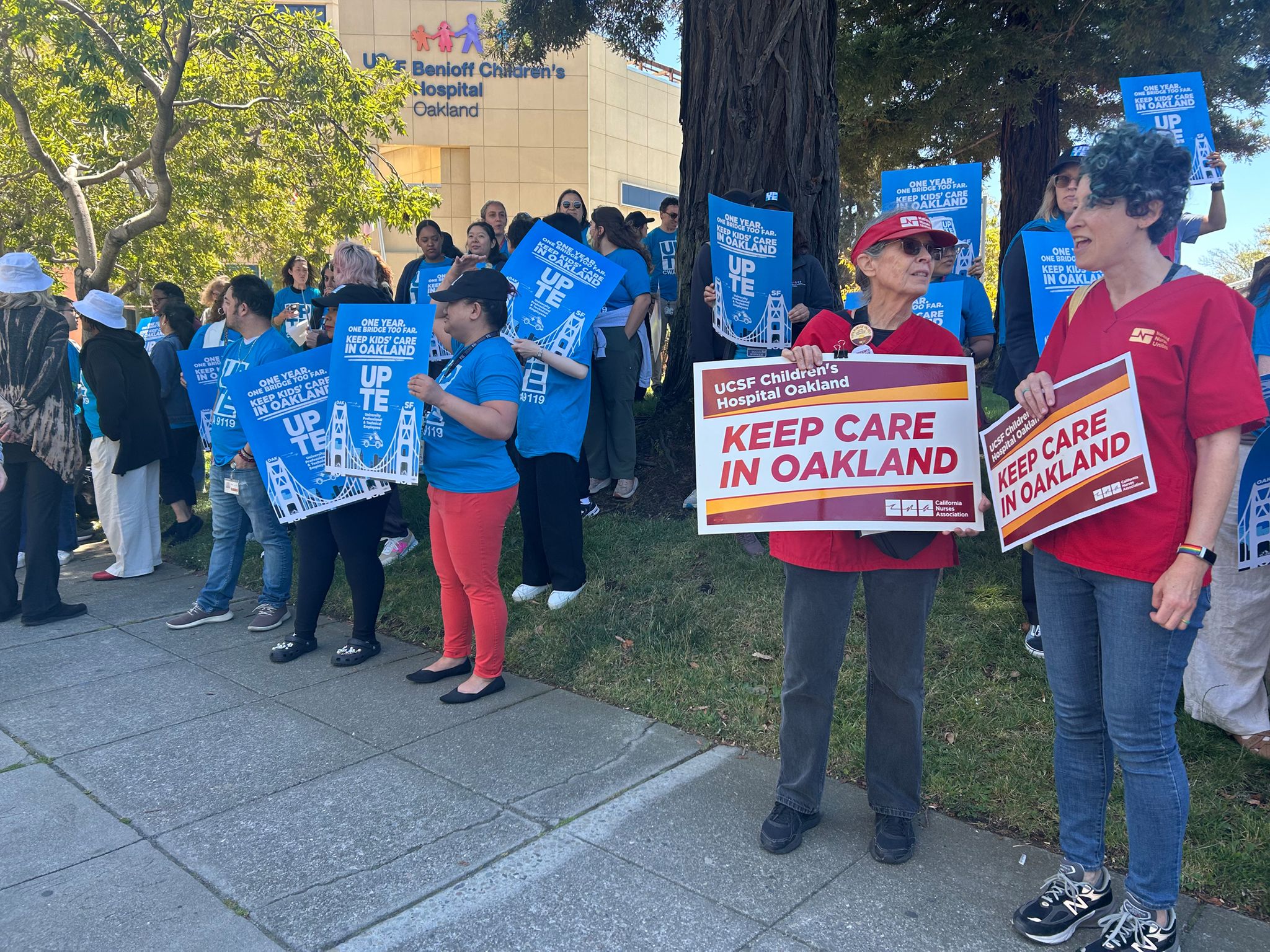 Oakland Children's Hospital Workers And Patients Rally For Pediatric Care