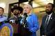 Congresswoman Sylvia Garcia speaks during a press briefing regarding her conversation with Acting ICE Director David Venturella outside her office in Houston, on Friday, July 10, 2026.