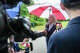 United States Representative Sylvia Garcia talks to the media before entering the Montgomery ICE Processing Center in Conroe, Saturday, July 11, 2026. Garcia plans to visit with the men who were riding with Lorenzo Salgado Araujo, who was shot and killed by Immigration and Customs Enforcement Tuesday.