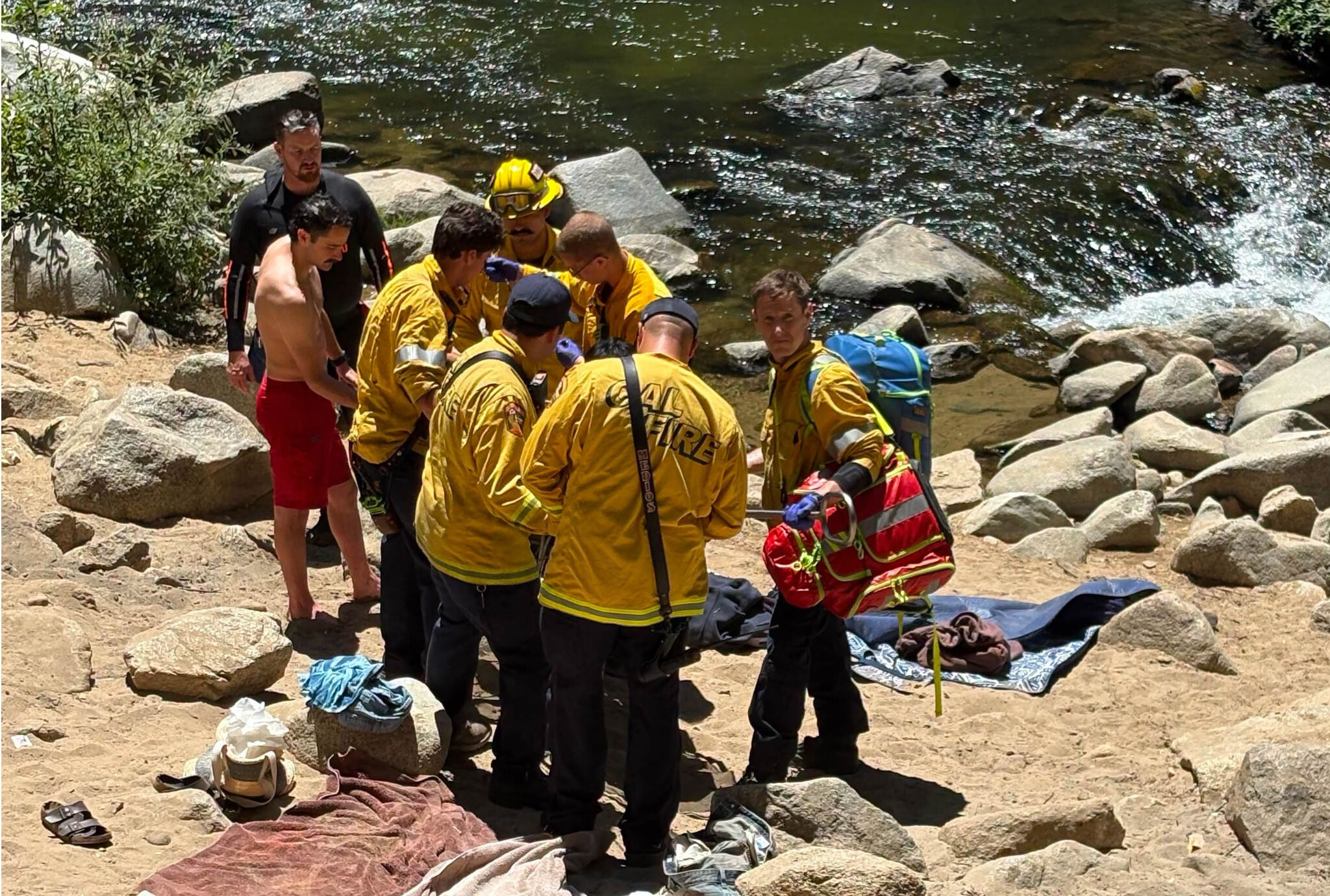 Injured person rescued from popular Santa Cruz Mountains swimming hole
