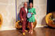 Sarah Blaskovich (right) and Tony Abruscato (left), chief marketing officer of the Texas Restaurant Association, at the award ceremony of the Texas Restaurant Awards.