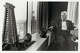 Texas oilman H.L. Hunt seated near a window in his downtown Dallas office, circa 1970.