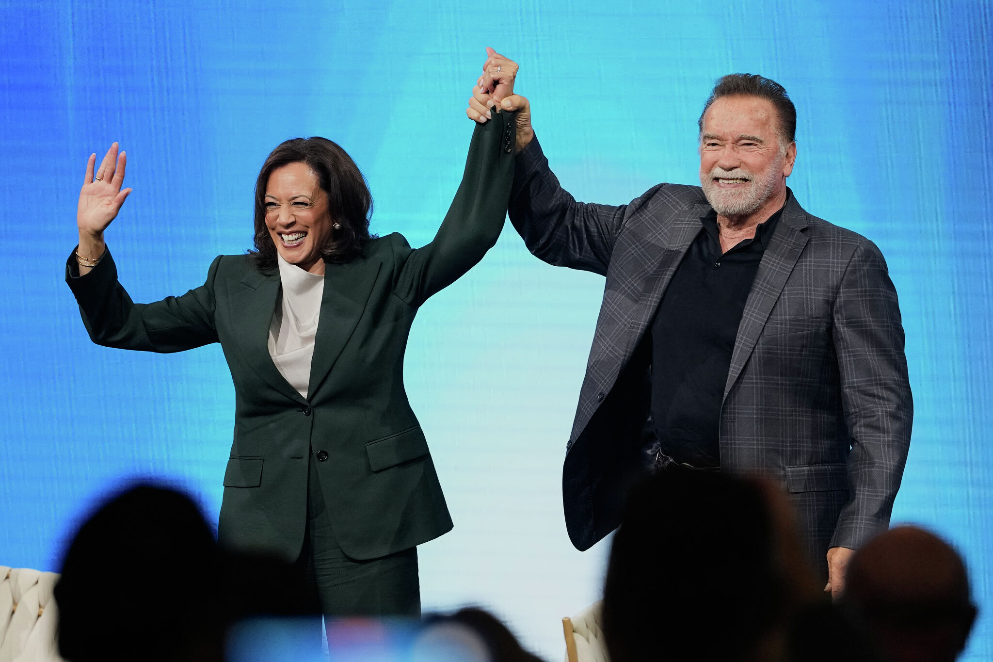 sfchronicle.com - Joe Mathews - Kamala Harris and Arnold Schwarzenegger preach the gospel of climate optimism