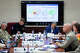 Texas Governor Greg Abbott receives a briefing on the latest information from flooding around Texas before providing an update to the press at the State Operations Center in Austin, Thursday evening, July 16, 2026.