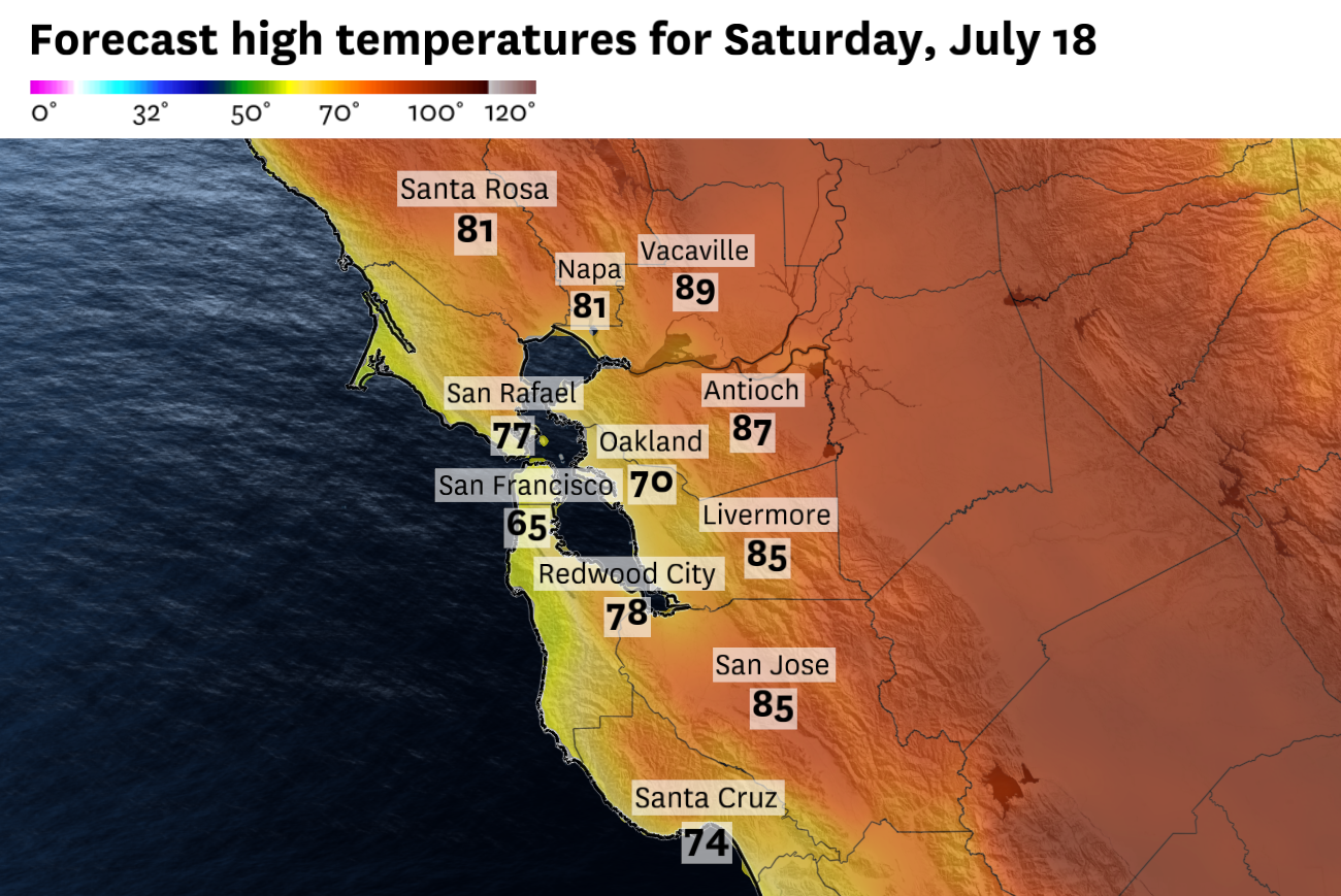 Mild, foggy weekend ahead for Bay Area, plus another great sunset